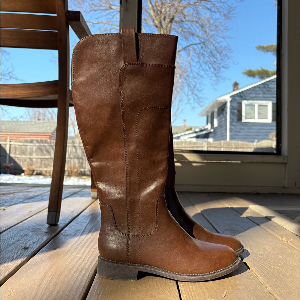FRYE AND CO. Rich Brown Over the Knee Boots